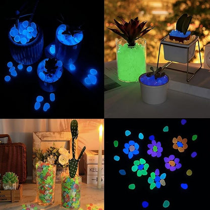 Glow in The Dark Stones 1000 Pcs Glow Pebbles Aquarium Rocks - Image 2