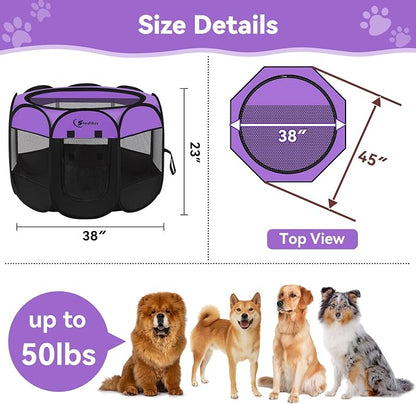 Large Dog Playpen, Puppy Pet Playpen Indoor, Dogs Tent Crates Cage - Image 7