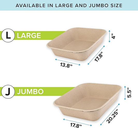 Kitty Sift Disposable Cat Litter Box Large, Durable Portable - Image 2