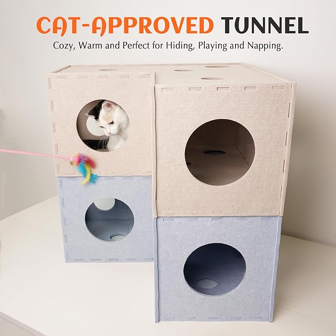 PETKARAY Cat Tunnel, Original Cat Hideaway Cave - Image 6