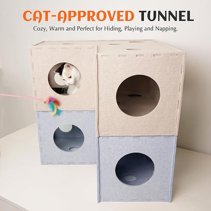 PETKARAY Cat Tunnel, Original Cat Hideaway Cave - Image 6