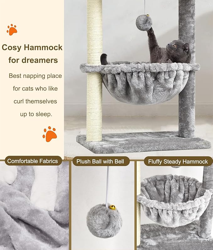 SYANDLVY Small Cat Tree for Indoor Cats, Activity Cat Tower - Image 4