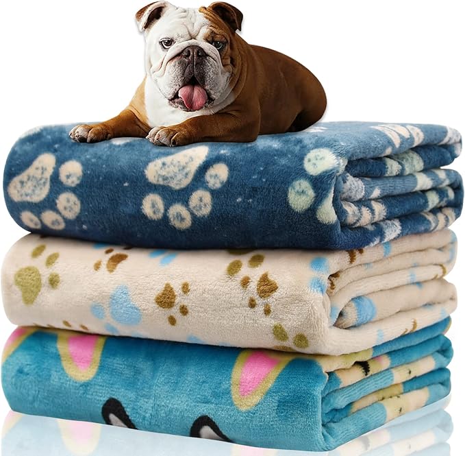 Rezutan Dog Blanket for Medium Dogs, 1 Pack 3 Premium Soft Cat Puppy Blankets by Rezutan