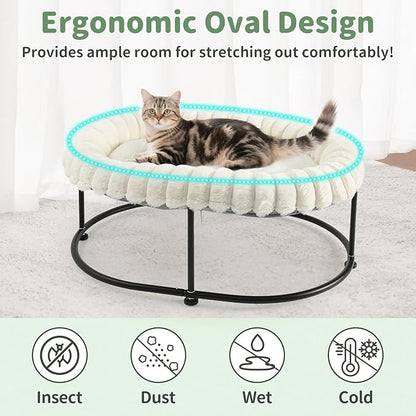 Sunhoo Elevated Cat Bed for Indoor Cats Raised Kitten Hammock Large High Puppy - Image 3