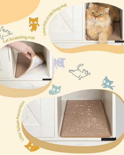 Cat Litter Box Enclosure, Hidden Litter Box Cabinet Furniture - Image 5
