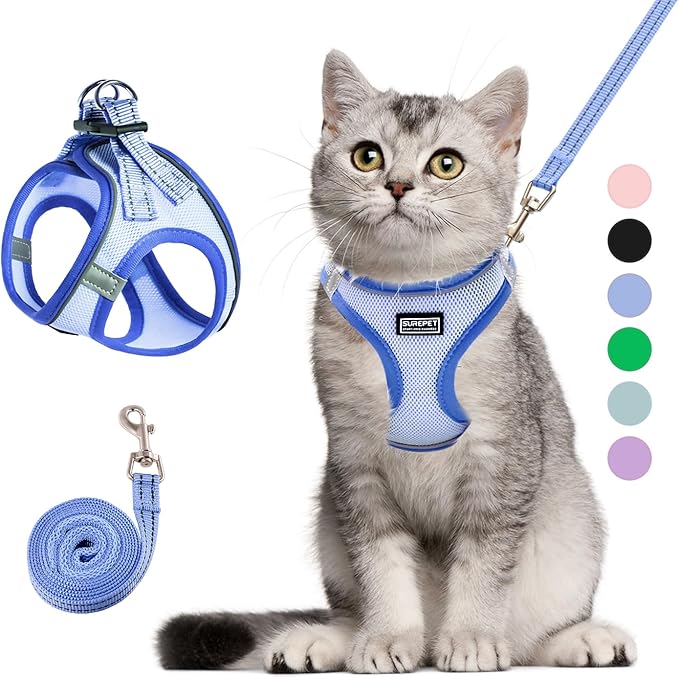 Cat Harness and Leash Set, Soft and Breathable Vest by Unknown