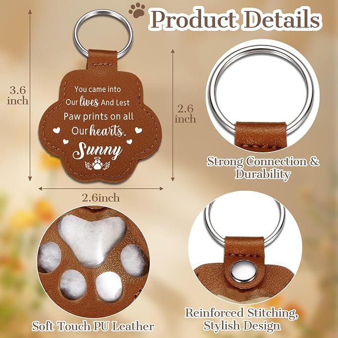 Eunigem Personalized Pet Hair Keychain - Image 4