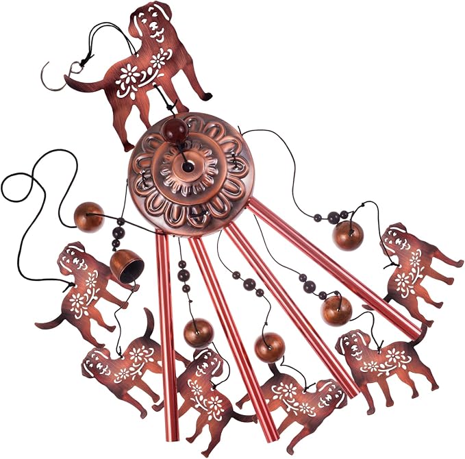 Outdoor Dog Wind Chimes, Gifts for Mom & Grandma & Woman & Family & Neighbor - Image 3