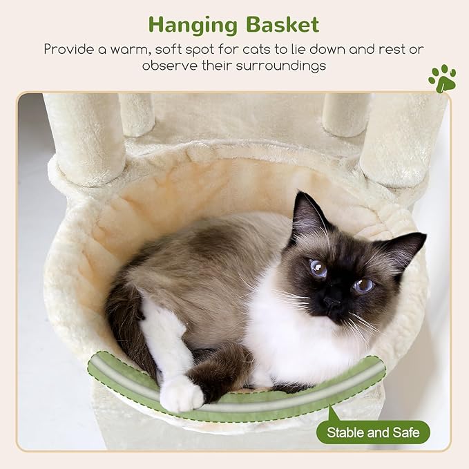 Globlazer Cat Tower for Indoor Cats, Heavy Duty Cat Trees for Large Cats Adult - Image 4