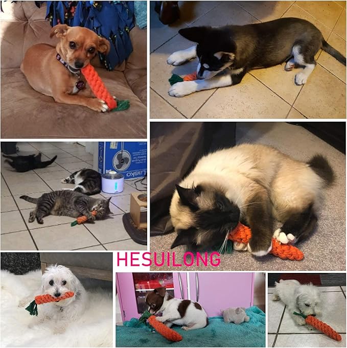 Dog Toys 3 PCS Puppy Teething Chew Toys, Dog Rope Toys, Cat Chew Toys, Safe - Image 5