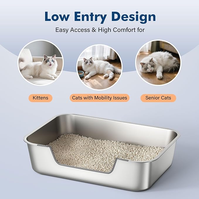 Stainless Steel Cat Litter Box - Image 2