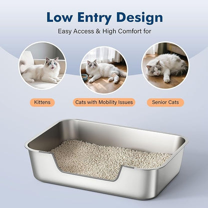 Stainless Steel Cat Litter Box - Image 2