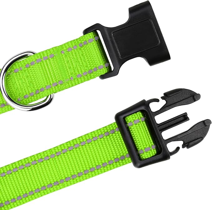 TagME Reflective Nylon Dog Collars, Adjustable Classic Collar - Image 4