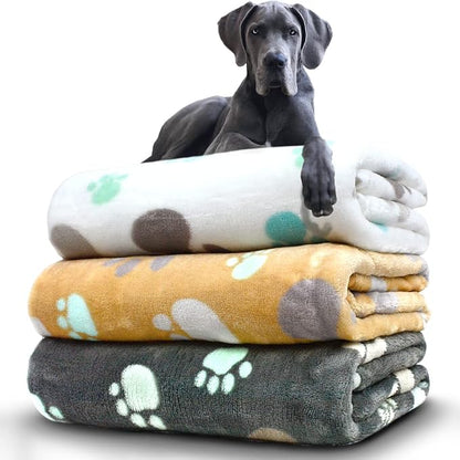 Dog Blankets Washable, 3 Pack Dog Blanket Washable 41" x 31", Fuzzy Soft Pet by NXDZI