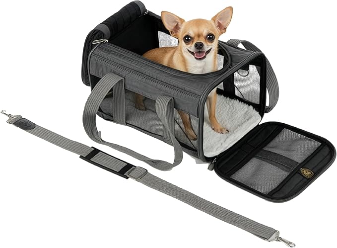 Sherpa Original Deluxe Travel Pet Carrier, Airline Approved & Guaranteed On by Sherpa