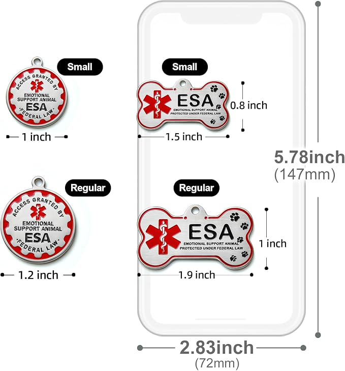 HOPELF Engraved Personalized ESA Tag - Image 6