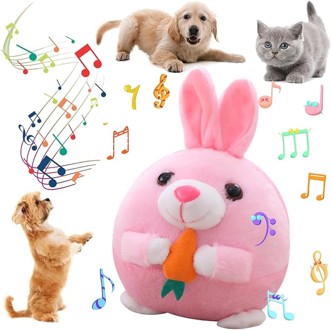 Interactive Dog Toys, 2026 New Active Moving Pet Plush Toy, Rechargeable by Geojec