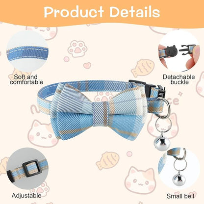 Jeffdad 2Pcs Cat Collar Breakaway, Cat Collar - Image 3