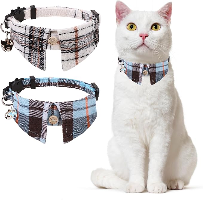 Cat Collar with Bells Breakaway, Shirt Cat Collar by DILLYBUD