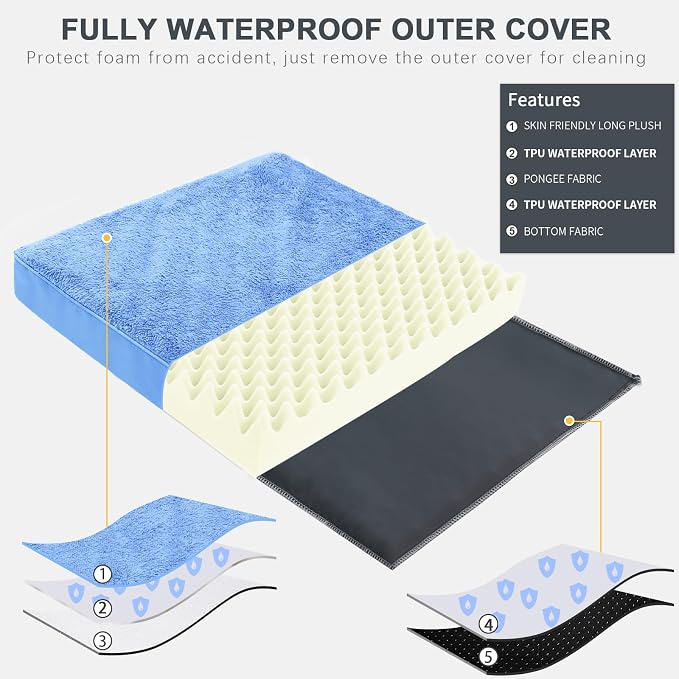 MIHIKK Waterproof Dog Bed Medium Size Dog Orthopedic Pet Beds - Image 3