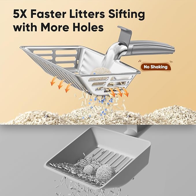 Metal Cat Litter Scoop, Large Cat Scooper - Image 7