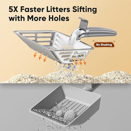 Metal Cat Litter Scoop, Large Cat Scooper - Image 7