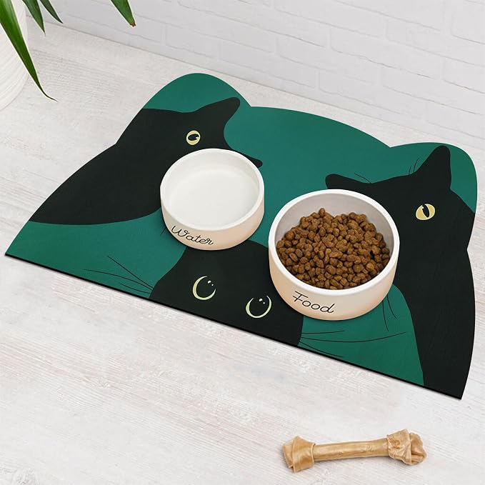 Cat Food Mat - Pet Feeding Mat for Floor, Waterproof, Super Absorbent, Dog - Image 6
