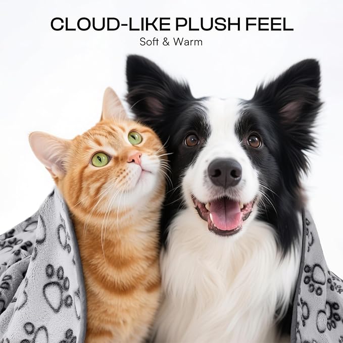 Luciphia 1 Pack 6 Dog Blankets Cat Soft Fluffy Fleece Pet Blanket Warm Cute - Image 2