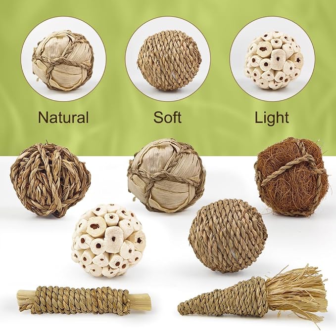 7Pcs Bird Toy Large Chewing Balls - Image 6