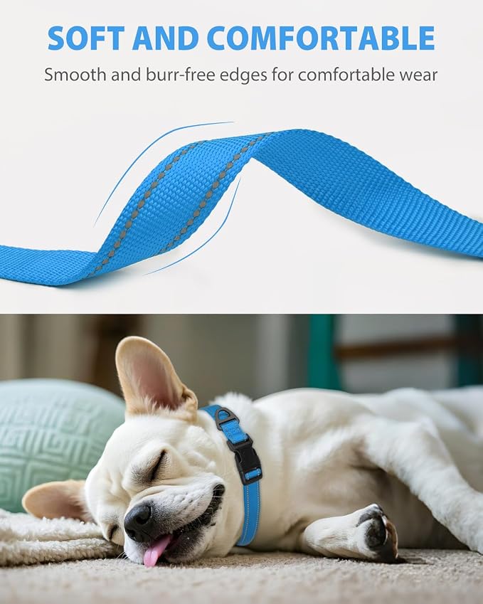 Joytale Small Dog Collar, Reflective and Adjustable Nylon Collar - Image 3