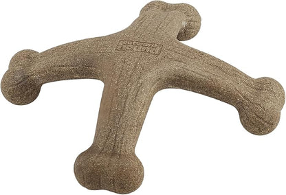 Outward Hound Pupstages Dogwood Jack Dog Chew Toy – Real-Wood Blend, Bacon by OutwardHound