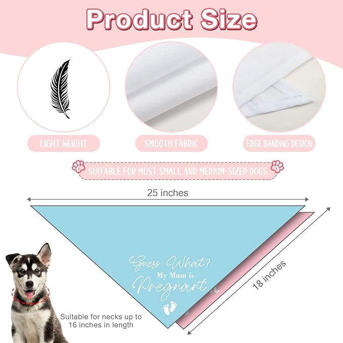 2 Packs Baby Announcements Ideas Guess What? My Mom is Pregnant Pregnancy - Image 2