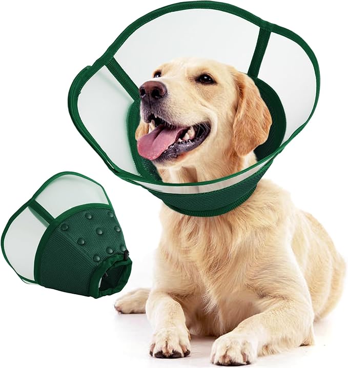 Allroaring Dog Cone Collar After Surgery, Soft Dog Cones by Allroaring