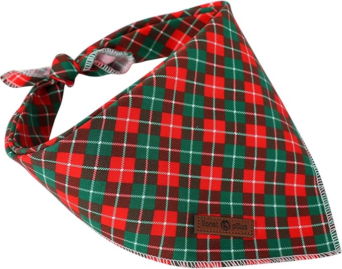 Lionet Paws Cotton Christmas Dog Bandanas, Autumn Scarves - Image 2