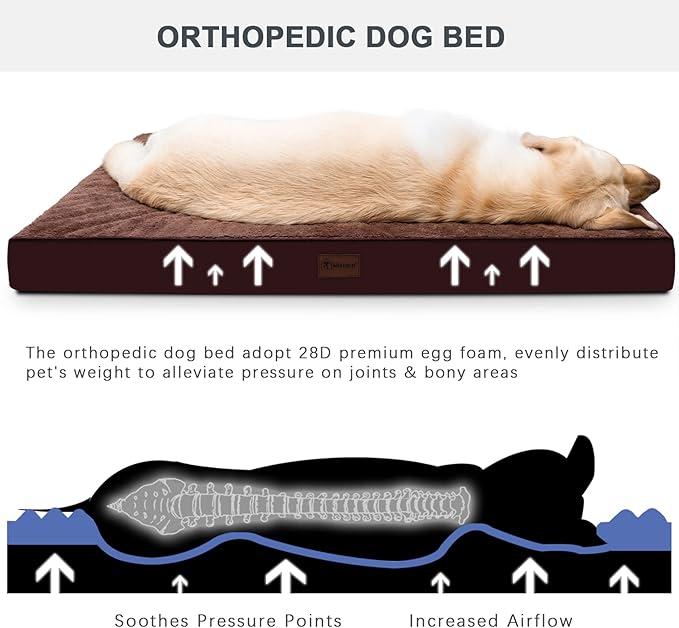 MIHIKK Waterproof Dog Bed Medium Size Dog Orthopedic Dog Beds - Image 2
