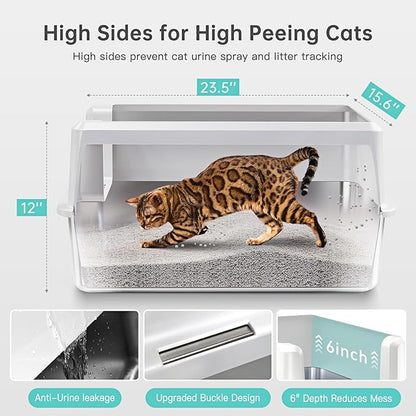 Stainless Steel Cat Litter Box - Image 4