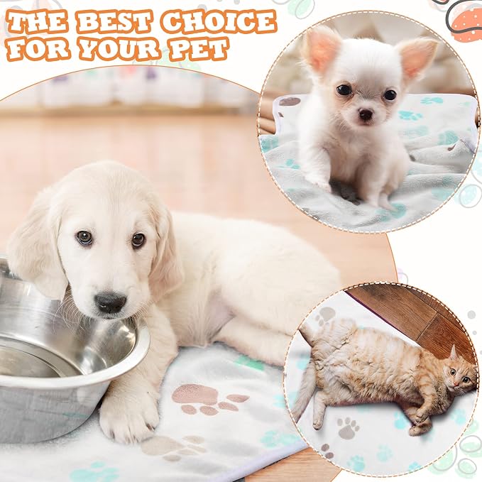 Tatuo 4 Pcs Dog Blanket for Pet Cat Blankets Indoor Puppy Teething Stuff Toys - Image 3