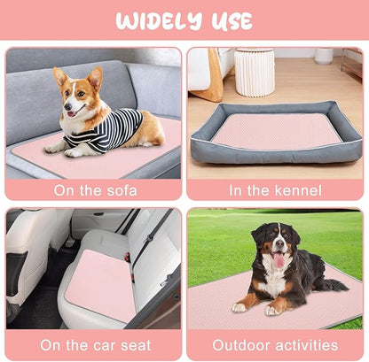 Summer Dog Cooling Mat Washable Ice Silk Self Cool Pad - Image 4