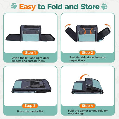 Cat Carrier for Airline Approved: Soft-Sided Cat Carrier Expandable for Small - Image 8