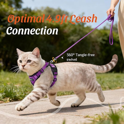 Dooradar Cat Harness and Leash Set, Escape Proof Safe Adjustable Kitten Vest - Image 7