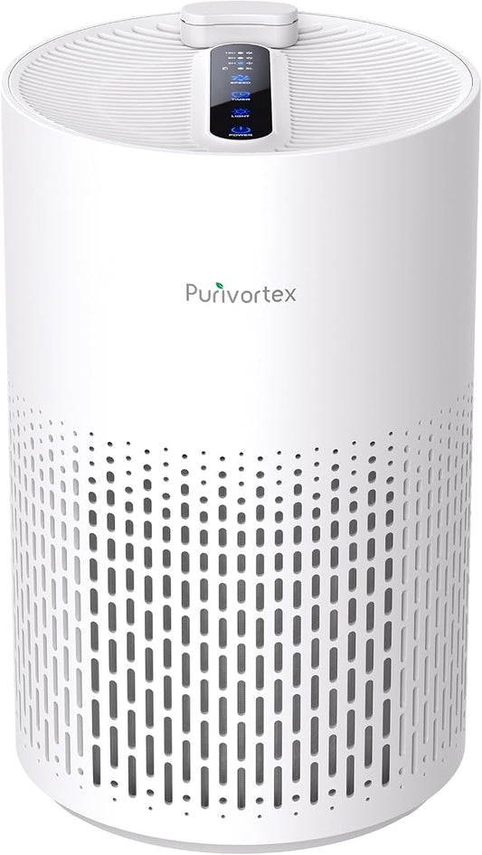 Purivortex Air Purifiers for Home, Quiet HEPA Air Filter for Pollen, Pet Dander by Purivortex
