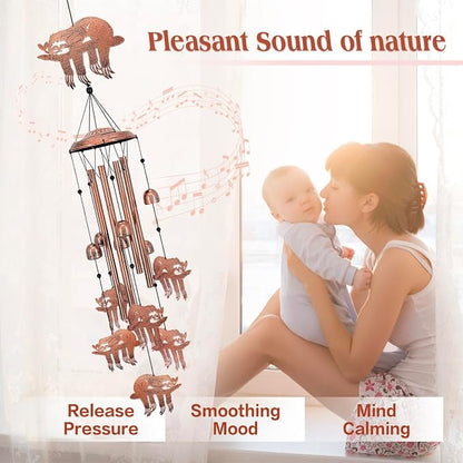 Sloth Wind Chimes for Outside, Sloth Gifts for Women/Men/Sympathy Gift/Memorial - Image 4