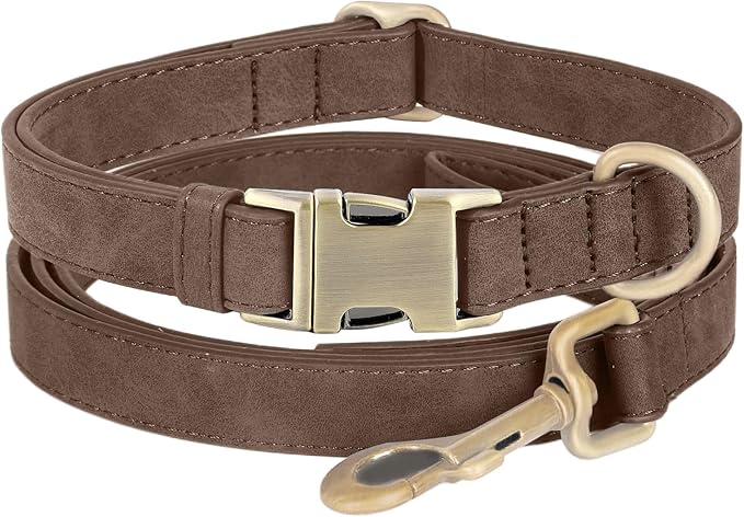 Genuine Leather Dog Collar by HOME