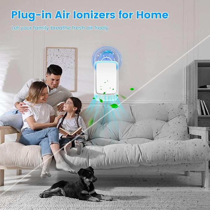 4Pack Plug In Air Purifier for Home Mini Ionic Air Purifier for Small Room - Image 5