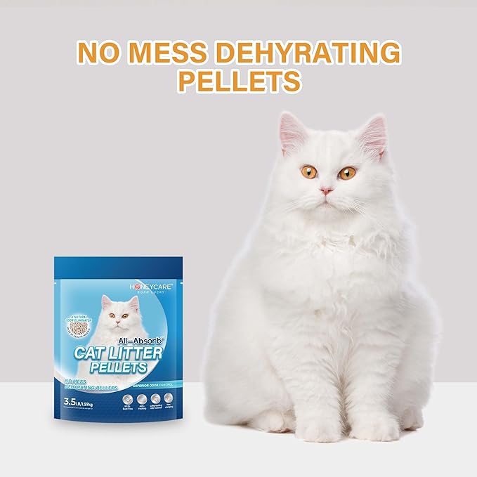 Honey Care All-Absorb Cat Litter Pellets, Long-Lasting Odor Control - Image 6