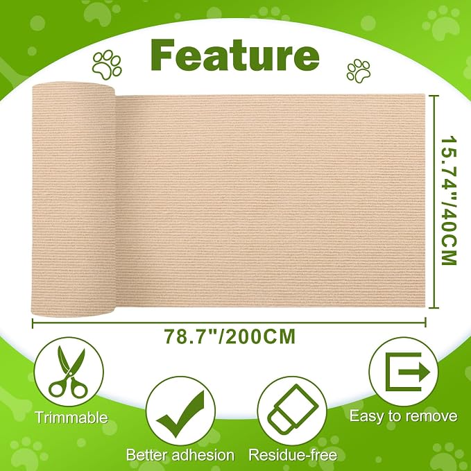 78.7"x15.8" Large Couch Protector from Cat Claws, Anti Scratch Furniture - Image 7