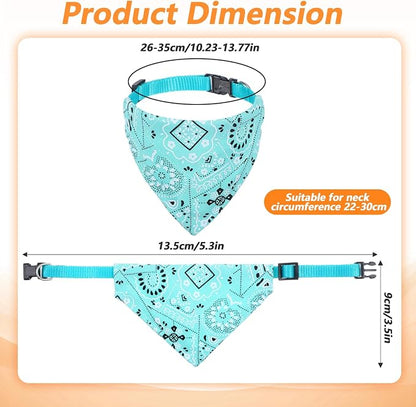 6 Pcs Cat Bandana, Adjustable Pet Bandana Collars - Image 2