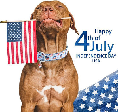Faygarsle Patriotic Dog Collar, 4th of July Design, American Flag Pattern - Image 6