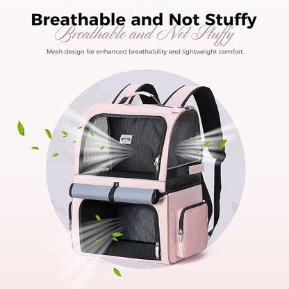 Lekebobor Double Cat Backpack Carrier - Image 4