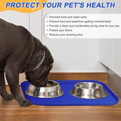 Silicone Pet Feeding Mat with Raised Edge - Image 5